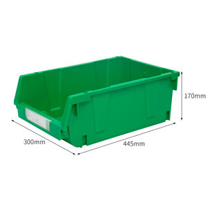 8049 contenitore in plastica impilabile ad apertura frontale per piccole parti organizzazione tecniche di iniezione riciclabili per uso magazzino - Product Image 3