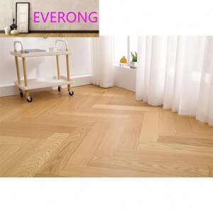 2024 <span class=keywords><strong>EV</strong></span> Premium Parquet en chêne courbé à chevron Parquet en bois massif Design moderne pour les salons Chambres à coucher Installation facile par clic - Product Image 5
