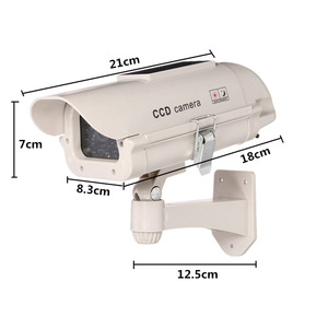 Telecamera di Sicurezza Finta 1500S ad Alta Simulazione in Plastica Bianca Impermeabile con Luce LED Lampeggiante e Adesivo per <span class=keywords><strong>Sorveglianza</strong></span> Esterna - Product Image 4