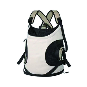 Sac à dos de transport léger et élégant en nylon uni pour animaux de compagnie, idéal pour petits chiens et chats - Product Image 1