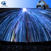 Tente de projection portable, dôme de planétarium gonflable avec projecteur à 360 degrés pour les écoles