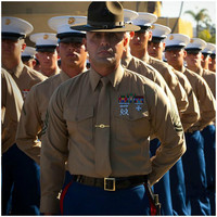 X1337B Chapeaux pour adultes de couleur verte, chapeaux Fedora 100% laine, casquette d'entraînement du Corps des Marines des États-Unis, scouts