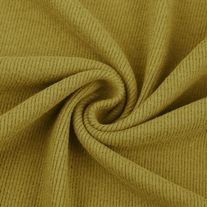 Tela de punto acanalado DTY elástica de poliéster, spandex y lycra, con rayas personalizadas, de aguja gruesa, 1x1, 2x1, 3x2, 2*2, para puños y dobladillos - Product Image 6