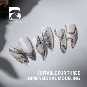 Beau Color Factory 6 colores Metálico Yeso <span class=keywords><strong>Gel</strong></span> Esmalte de uñas <span class=keywords><strong>Efecto</strong></span> 3D Yeso Pintura <span class=keywords><strong>Gel</strong></span> ODM Nail Art Yeso <span class=keywords><strong>Gel</strong></span> Esmalte - Product Image 5