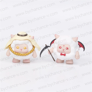 Figuras de Ovejas de Plástico Pequeñas al por Mayor, Regalo Promocional para Restaurantes de Comida Rápida, <span class=keywords><strong>Juguete</strong></span> para Niños - Product Image 3