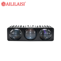Feux de calandre LED pour voiture, faisceau haut/bas, 6500K blanc, trois projecteurs, feux de calandre personnalisés pour SUV/camion/tout-terrain