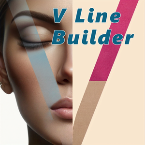 Nastro Personalizzato per <span class=keywords><strong>Lifting</strong></span> Facciale, Effetto Istantaneo per Linea del Viso a V |   Rassodante per la Pelle Non Chirurgico |   Nastro Elastico in Cotone Traspirante Senza Lattice - Product Image 5