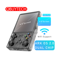 QBUY Meilleures ventes - Console de jeux rétro portable Linux ARKOS 2.0 R36S PLUS 4 pouces WIFI avec écran IPS - Lecteurs de jeux portables R36S