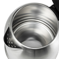 Bouilloire électrique sans fil en acier inoxydable 1500W 1,8L avec arrêt automatique et protection contre l'ébullition à sec pour usage domestique et hôtelier