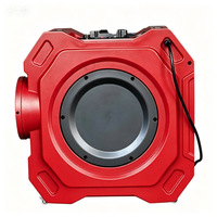 Pembersih Udara HEPA Commercial Electric 550CFM, Sistem Filtrasi 3-Tahap dengan Pegangan Lipat dan 360 °   Roda untuk Restorasi