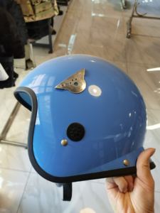 Светло-синий шлем из АБС-пластика с визором, ударопрочный, огнеупорный, для обеспечения общественной безопасности и контроля конфликтов - Product Image 6