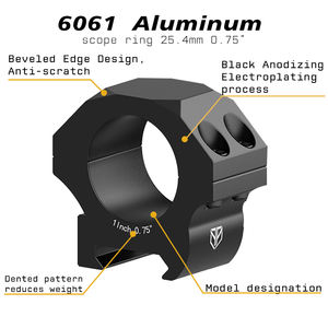 TYPHON 하이 퀄리티 전술 조정 가능한 광학 마운트 <span class=keywords><strong>Zeiss</strong></span> 이중 조정 스코프 링 맞춤형 CNC 가공에 대 한 금. - Product Image 3