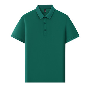Promotional Polo Shirt Short Sleeve Solid Color Breathable Polyester Workwear Daily Use - Product Image 1