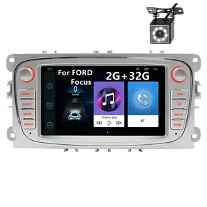 2 Din Android 10.1 Car Radio Autoradio 7 "Stereo GPS Navigasi WIFI MP5 BT FM RDS + Canbus untuk Ford/Fokus/Mondeo Mobil Pemain