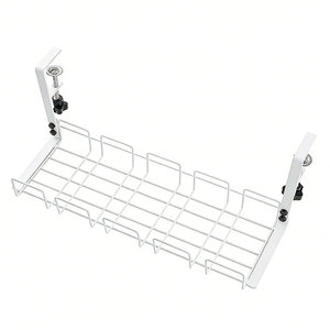 Organizzatore Cavi Sottoscrivania Personalizzato in Metallo, Senza Foratura, in Ferro Battuto, Porta Cavi Sospeso - Product Image 1