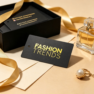 Etichetta Personalizzata con Nome del Marchio in Lamina d'Oro ad Alto Contrasto per Abbigliamento Streetwear <span class=keywords><strong>di</strong></span> Marchi <span class=keywords><strong>di</strong></span> Moda Rapida - Product Image 3