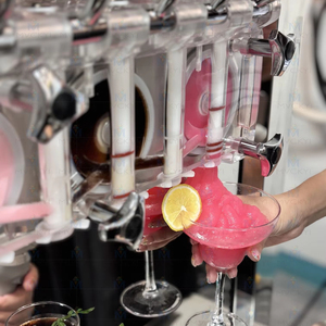 5 vòi phun đông lạnh sữa chua tủ đông tự động đông lạnh uống Slash Máy Combo Máy làm kem mềm với máy bơm không khí - Product Image 3