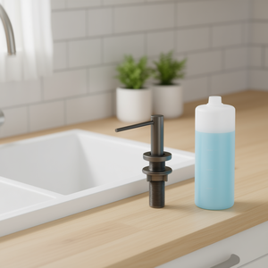 Dispensador de jabón de acero inoxidable de 17 onzas para fregadero de cocina, fácil instalación D0100X32UR2 - Product Image 2