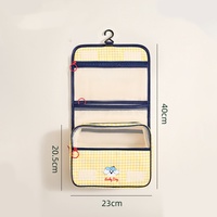 Trousse de toilette imperméable à motifs de dessins animés et sac de rangement pour voyages d'affaires