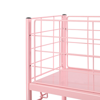 Chariot de rangement mobile multi-niveaux promotionnel pour livres et magazines, étagère verticale pour la maison
