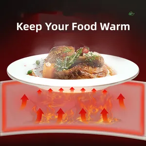 Alas meja silikon penghangat, tikar ramping cepat fitur makanan dapur kontrol suhu dapat dilipat dengan nampan pemanas piring