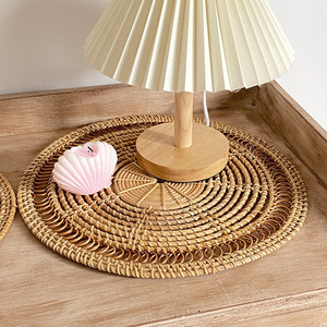 Décorations murales en <span class=keywords><strong>rotin</strong></span> tressé faites à la main, style Art Déco, pour salons, entrées, décoration élégante pour maisons d'hôtes - Product Image 4