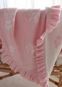 Manta de Bebé Tejida con Patrón Personalizado, Manta Reversible con Volantes <span class=keywords><strong>para</strong></span> Recién Nacido, Manta Jacquard de Doble Cara <span class=keywords><strong>para</strong></span> Regalo - Product Image 3