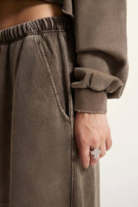 パーカースカート新デザインヘビー級ウォッシュスプリットハーフボディレトロスタイル - Product Image 4