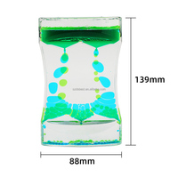 Minuteur sensoriel à bulles liquides en acrylique coloré, mouvement fluide, anti-stress, jouet de bureau, ornement pour cadeau de Noël