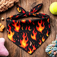 Bandana triangulaire pour chien et chat en coton et polyester personnalisé, écologique et de haute qualité - Séchage rapide, toutes saisons, pour chiens et chats