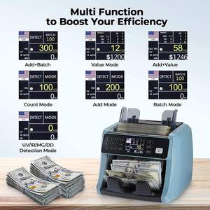 Contador de billetes de carga superior AL-160T con detector UV y MG, contador de billetes de valor mixto <span class=keywords><strong>EUR</strong></span> <span class=keywords><strong>USD</strong></span> - Product Image 4