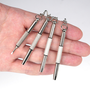 Kit de herramientas portátil 3 en 1 de aluminio y acero para reparación de relojes y gafas con llavero LSD-100PCS - Product Image 3