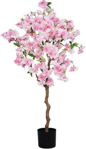 Fleurs <span class=keywords><strong>de</strong></span> cerisier artificielles d'intérieur <span class=keywords><strong>de</strong></span> style europé<span class=keywords><strong>en</strong></span> 120cm Plante <span class=keywords><strong>en</strong></span> <span class=keywords><strong>pot</strong></span> <span class=keywords><strong>en</strong></span> plastique vert fleurs plancher souhaitant décoration d'arbre - Product Image 4