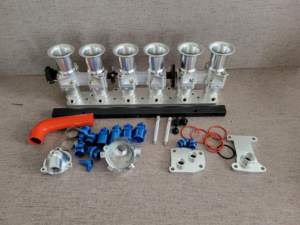 Collecteur d'admission en aluminium 45 mm avec boîtier de papillons individuels (ITB) pour Mercedes Benz W201 W124 W126 R107 SL W463 M103 - Product Image 3