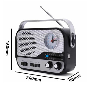 MLK-7635 nouveau modèle <span class=keywords><strong>radio</strong></span> portable am fm rechargeable 3 bandes réveil <span class=keywords><strong>radio</strong></span> sans fil avec emplacement Usb TF - Product Image 5