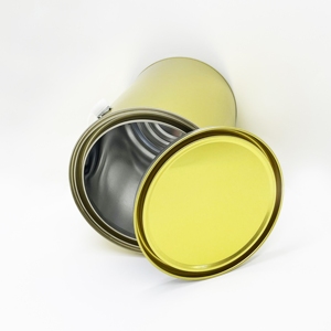 Seau métallique en étain recyclable de 4,5 L, taille et forme personnalisées, pour diluant chimique, peinture, hermétique, antirouille, marque JUWEI, 0,23 mm - Product Image 4