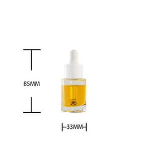 Hopeck 15/20ml hai lớp nhỏ giọt xi lanh hình huyết thanh/Tinh dầu chai thủy tinh với 18/415 PP giao hàng trong bảy ngày - Product Image 2