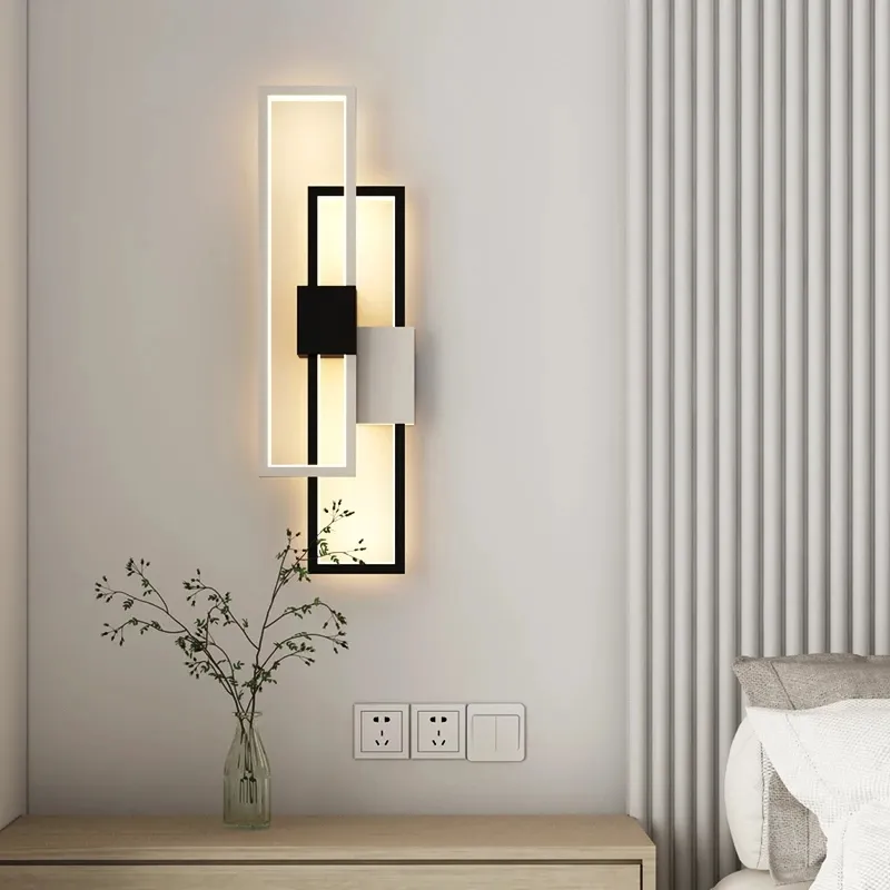 Staffa illuminazione della luce per camera da letto soggiorno sala decorazione della casa apparecchio luci decorare lampade moderna lampada da parete a LED