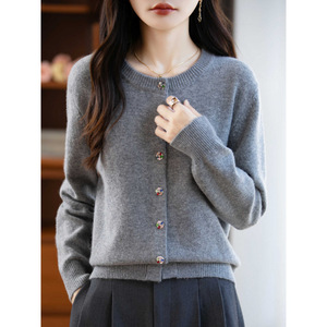 OEM/ODM Sweater Wanita Musim Gugur Musim Dingin Gaya Korea Longgar Modis <span class=keywords><strong>Cardigan</strong></span> Rajut Wanita - Product Image 1