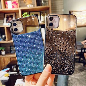 Funda de espejo de moda Ins para Iphone, 12 X XR XS Max 8 7 6, decoración de oro ostentosa con espejo de diamante de maquillaje - Product Image 6