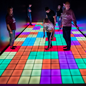 <span class=keywords><strong>Led</strong></span> gạch lát sàn áp lực nhạy cảm tương tác pixel ánh sáng Glass Bảng điều chỉnh - Product Image 1