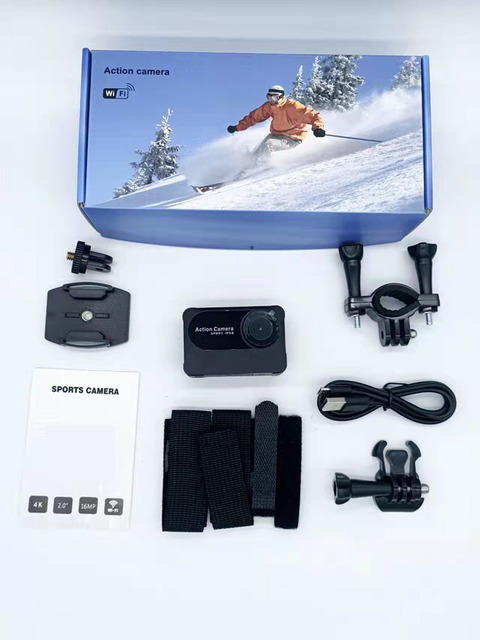 Hot Sale Outdoor Waterproof HD Sports DV Camera New Wireless WiFi Smart Digital Camera with 4K High Definition 10x Optical Zoom