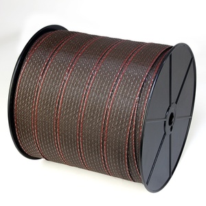 Bande <span class=keywords><strong>de</strong></span> clôture électrique haute visibilité, conducteurs <span class=keywords><strong>en</strong></span> acier inoxydable, matériau PE/HDPE, résistante aux UV, antirouille, clôture <span class=keywords><strong>de</strong></span> sécurité temporaire - Product Image 3