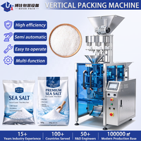Équipement d'emballage vertical automatique 500g 1kg 2kg pour aliments, granulés, poudre, sel de mer, sucre, sachets, machine d'emballage en sachet