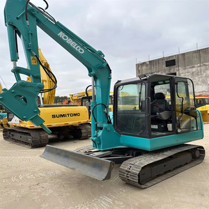 90% nouveau KOBELCO SK60 Mini pelle sur chenilles véritable pelle d'occasion EPA/CE certificat noyau inclus moteur boîte de vitesses pompe à engrenages - Product Image 6