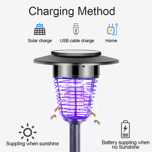 Luz LED Solar Bug Zapper impermeable <span class=keywords><strong>Anti</strong></span> Mosquito de jardín al aire libre de insectos plagas de insectos Control Solar Mosquito - Product Image 5