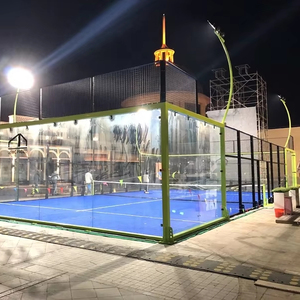 PW alta calidad panorámica Paddle tenis cancha <span class=keywords><strong>Padbol</strong></span> equipo China fábrica de fabricación al por mayor Cancha De Padel canchas - Product Image 1
