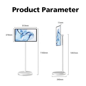 Moniteur <span class=keywords><strong>TV</strong></span> intelligent portable 21,5 pouces avec écran tactile LED, caméra intégrée, support blanc, <span class=keywords><strong>TV</strong></span> LED intelligente portable 21,5 pouces blanc - Product Image 6