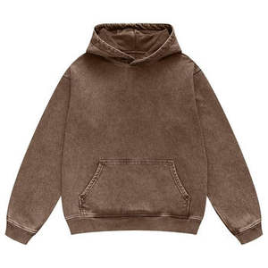 Wholesale 650gsm Winter <b>Lined</b> Pullover <b>Hoodies</b> Custom Label ODM Oversized Drop Shoulder Men's Fleece - Product Image 3
