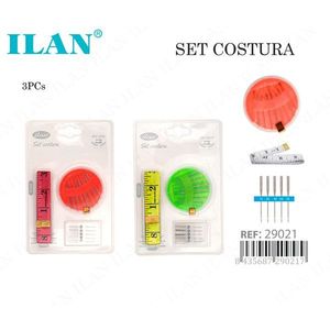 Ilan <b>Sewing</b> <b>Set</b> 3Pcs With Measuring Tape And Needles For Tailoring - Product Image 1